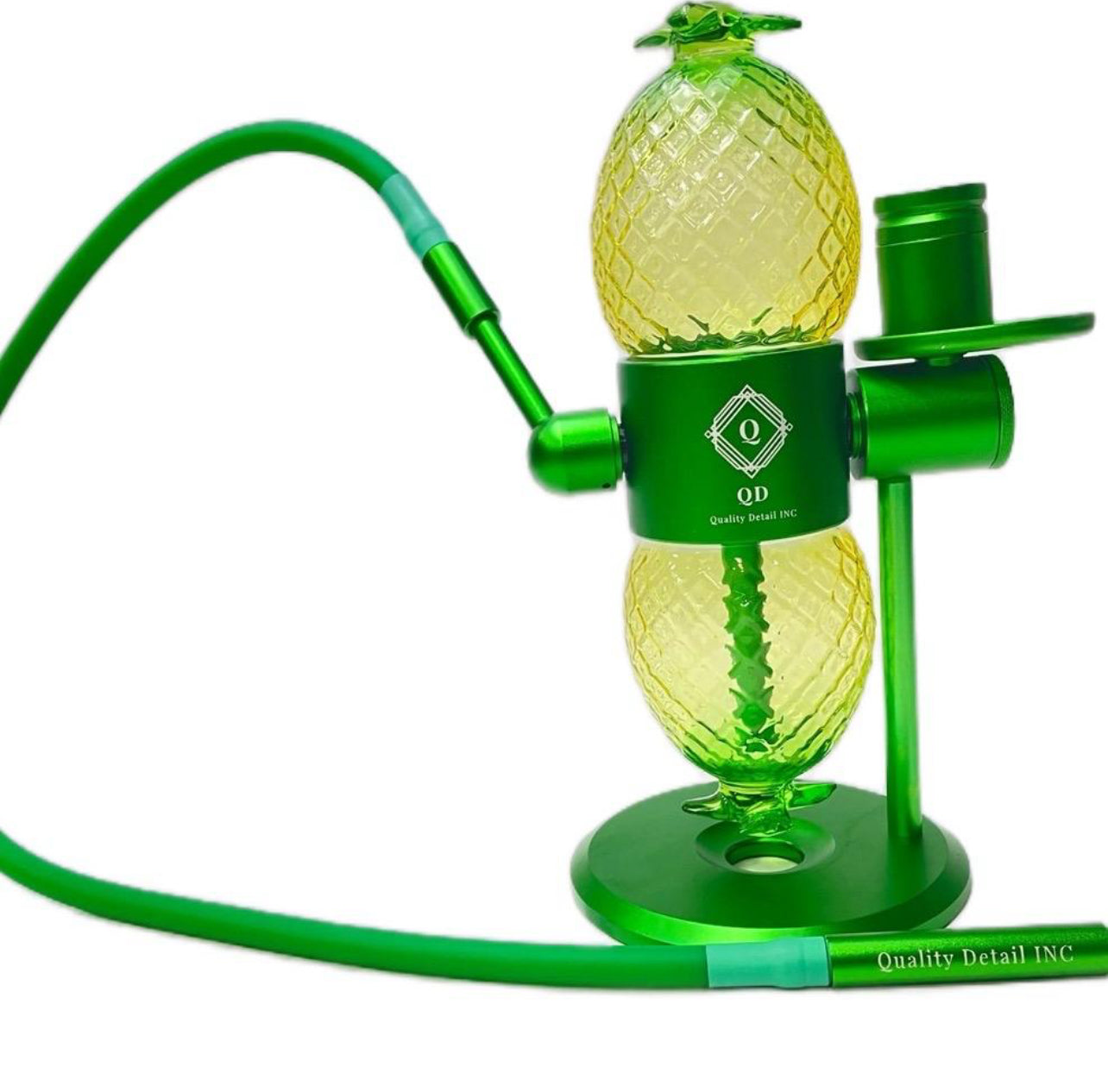 Quality Detail Authentic Green Apple Pineapple Infuser rotates 360 degrees beautiful cascading water for home or party gatherings. Make the most favorable steaks and vegetables or drinks Fruit
