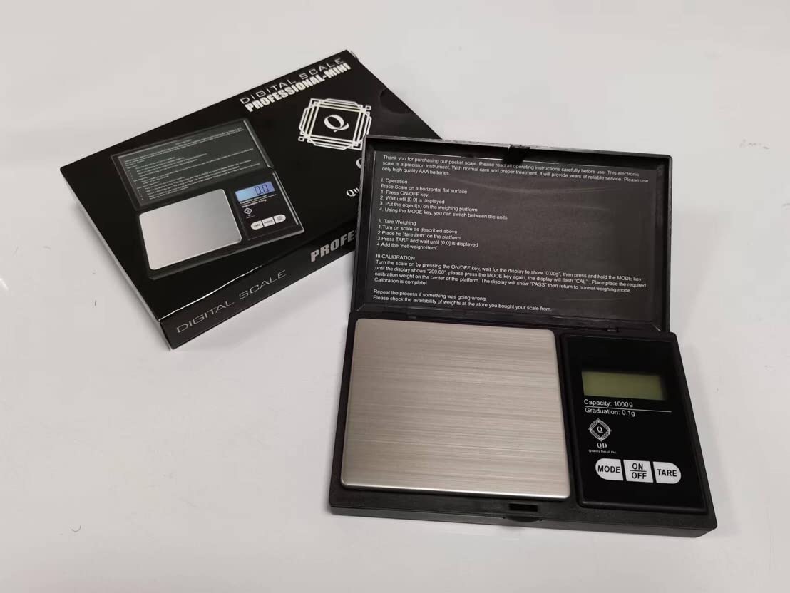 If Your Pocket Digital Scale Doesn't Read 1,000 Grams or Better It's Pointless! Quality Detail Luxury Hand Held Special Edition! 1000g which is Equal to About 2.2lbs Perfect for On The Go!