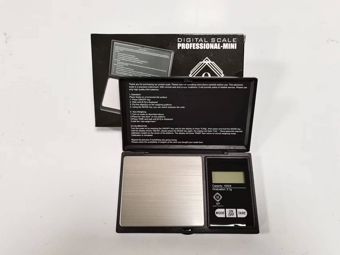 If Your Pocket Digital Scale Doesn't Read 1,000 Grams or Better It's Pointless! Quality Detail Luxury Hand Held Special Edition! 1000g which is Equal to About 2.2lbs Perfect for On The Go!