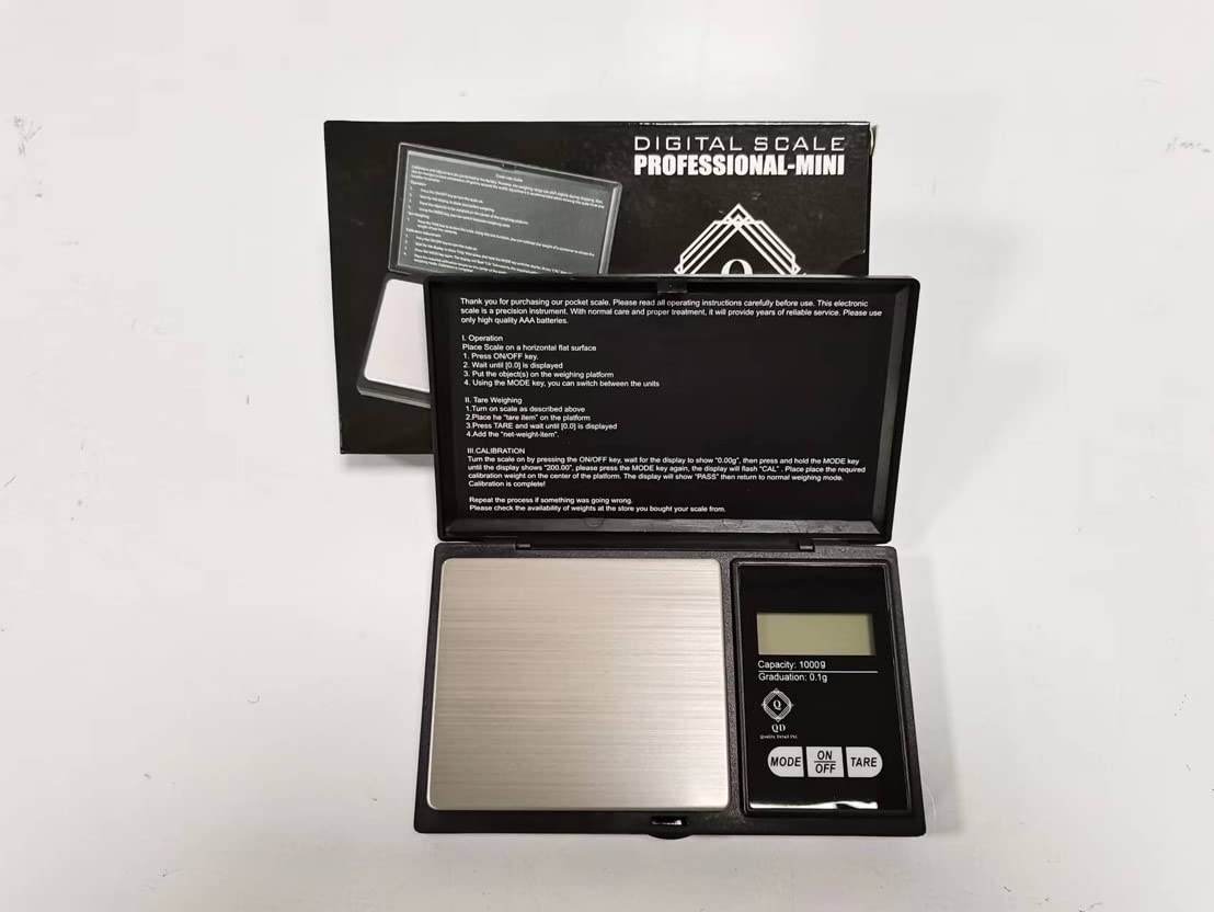 Gram Scale If Your Pocket Digital Scale Doesn't Read 1,000 Grams