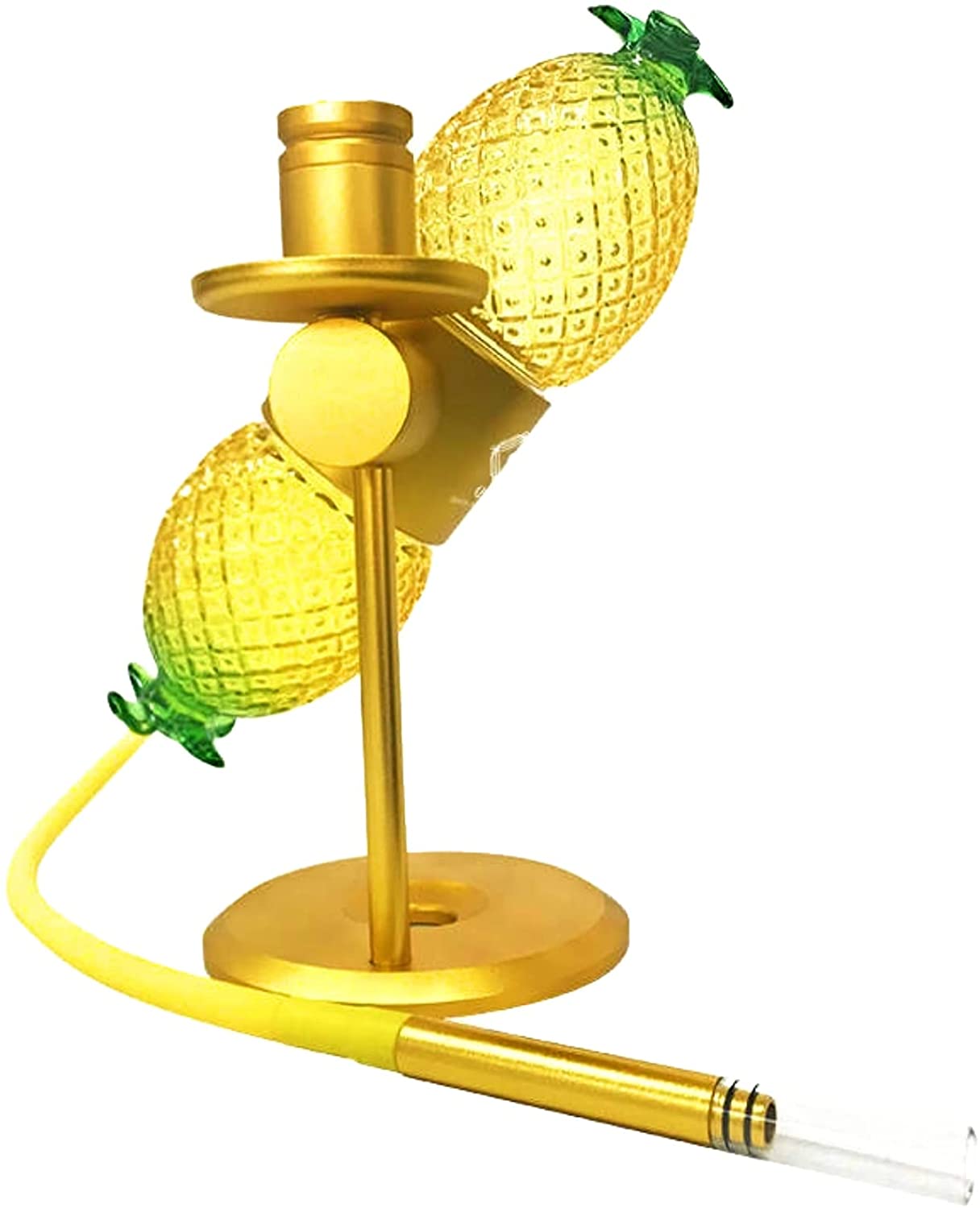Pineapple Yellow Hookah 15” Metal Infuser
