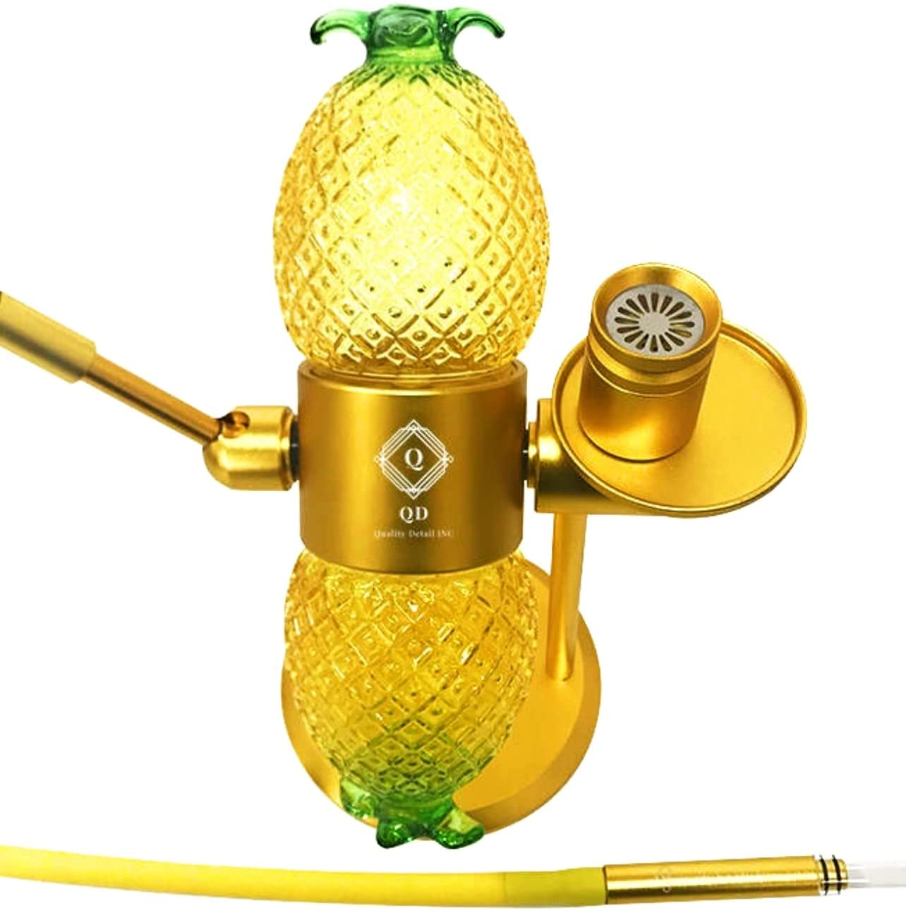 Pineapple Yellow Hookah 15” Metal Infuser